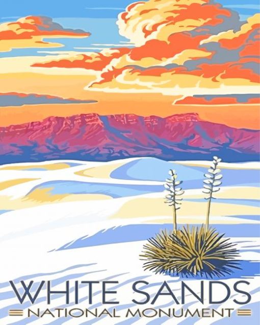 White Sands National Park Paint By Numbers