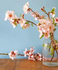 Winter Cherry Blossom In Glass Paint By Numbers