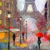 Abstract Rainy Day In Paris Paint By Numbers