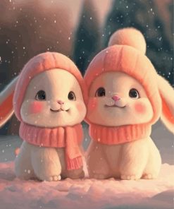 Adorable Bunnies Paint By Numbers