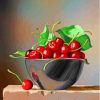 Aesthetic Bowl Of Cherries Paint By Numbers