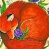 Aesthetic Floral Fox Paint By Numbers