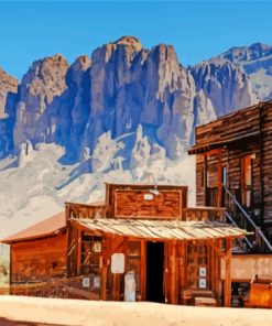 Aesthetic Goldfield Ghost Town Paint By Numbers