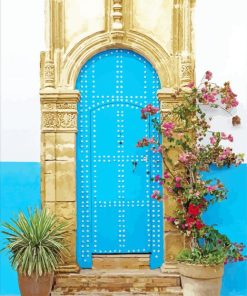 Aesthetic Moroccan Doorway Paint By Numbers