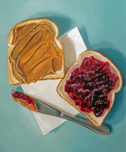 Aesthetic Peanut Butter And Jelly Paint By Numbers