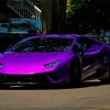 Aesthetic Purple Car Paint By Numbers