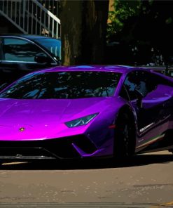 Aesthetic Purple Car Paint By Numbers