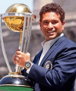 Aesthetic Sachin Tendulkar Paint By Numbers