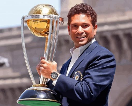 Aesthetic Sachin Tendulkar Paint By Numbers