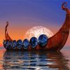 Aesthetic Viking Ship Paint By Numbers