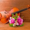 Aesthetic Bouquet And Violin Paint By Numbers