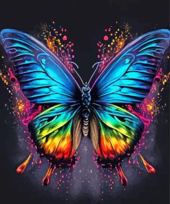 Aesthetic Colorful Butterfly Paint By Numbers