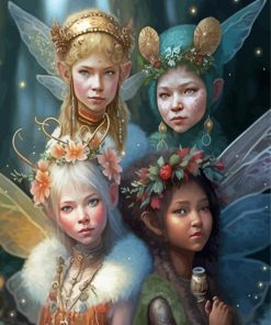 Aesthetic Fairy Angels Paint By Numbers