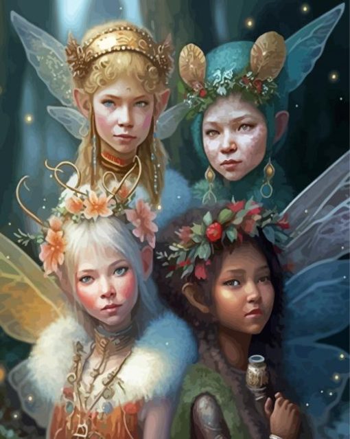 Aesthetic Fairy Angels Paint By Numbers