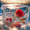 Aesthetic Frozen Roses Paint By Numbers