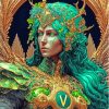 Aesthetic Nature Queen Warrior Paint By Numbers