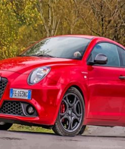 Aesthetic Red Mito Paint By Numbers