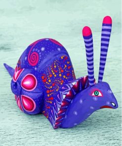 Alebrije Snail Sculpture Paint By Numbers