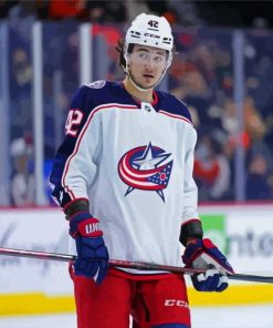 Alexandre Texier Columbus Blue Jackets Player Paint By Numbers