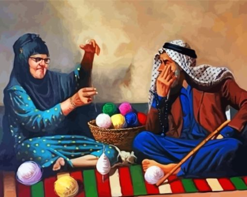 Aesthetic Arabic Couple Paint By Numbers