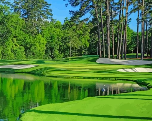 Augusta Golf Green Landscape Paint By Numbers