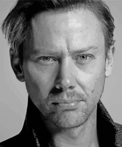 Black And White Jimmi Simpson Paint By Numbers