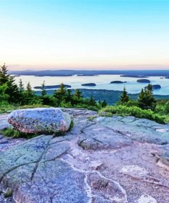 Cadillac Mountain Landscape Paint By Numbers