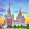 California San Diego Temple Paint By Numbers