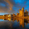 Caernarfon Castle At Sunset Paint By Numbers