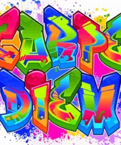 Carpe Diem Graffiti Art Paint By Numbers