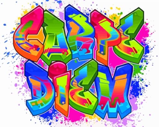 Carpe Diem Graffiti Art Paint By Numbers