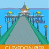 Clevedon Pier Poster Paint By Numbers