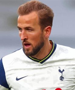 Close Up Harry Kane Paint By Numbers