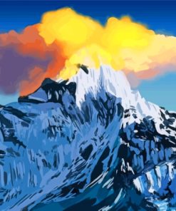 Clouds Mountain Paint By Numbers