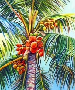 Coconut Tree Paint By Numbers