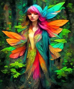 Colorful Butterfly Fairy Paint By Numbers