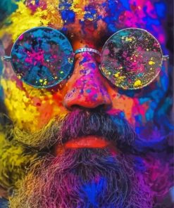 Colorful Face Paint By Numbers