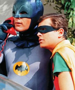 Batman And Robin Paint By Numbers