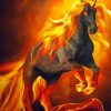 Cool Firehorse Paint By Numbers