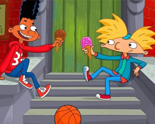 Cool Hey Arnold Paint By Numbers