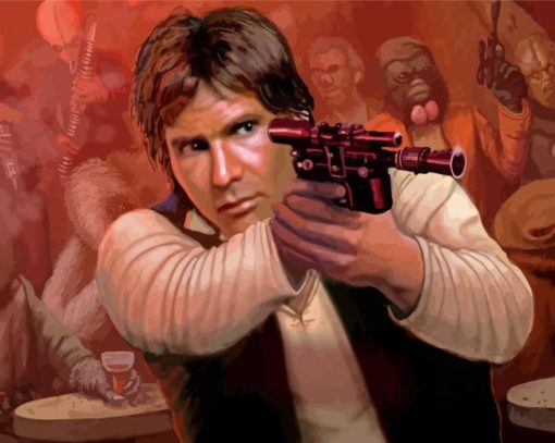 Cool Star Wars Han Paint By Numbers