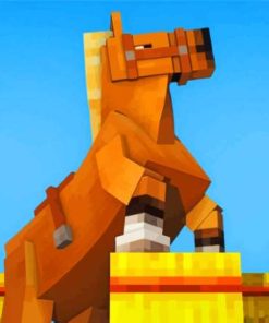 Cool Minecraft Horse Paint By Numbers