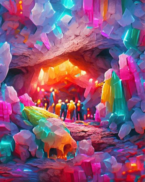 Crystal Caves Game Paint By Numbers