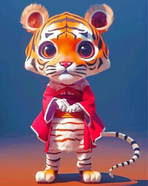 Asian Tiger Paint By Numbers