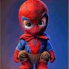 Baby Spiderman Marvel Paint By Numbers