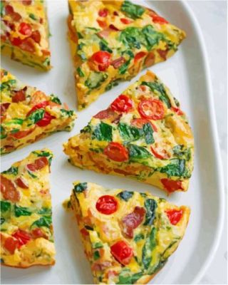 Delicious Frittata Dish Paint By Numbers