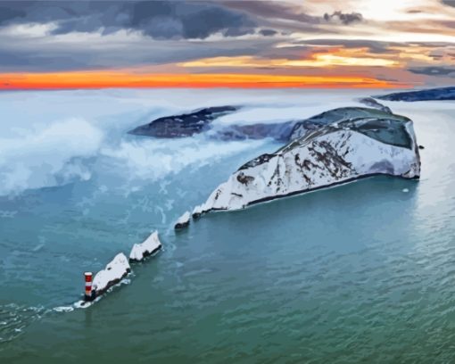 Fog Over The Needles Paint By Numbers