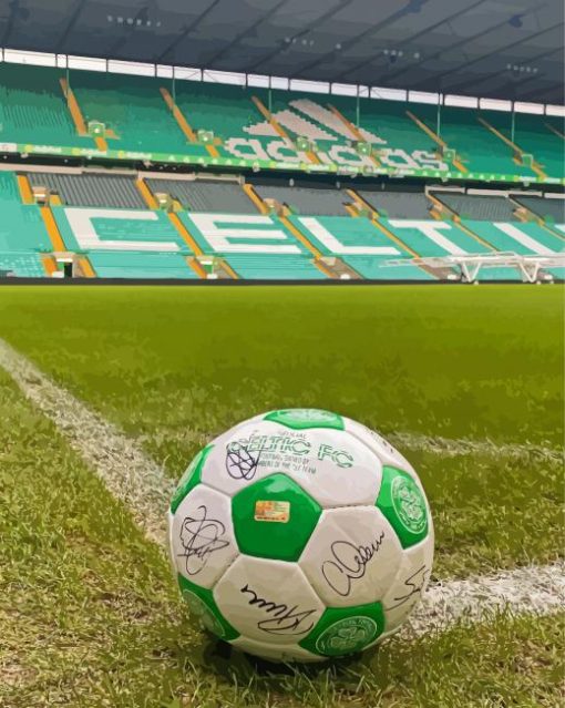 Football In Celtic Park Stadium Paint By Numbers