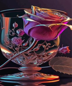 Glass Flower Paint By Numbers