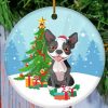 Happy Christmas Boston Terrier Paint By Numbers